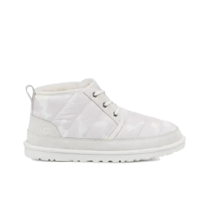 UGG Neumel LTA Peace Camo Warm And Water-Resistant Short Snow Boots Unisex White-1