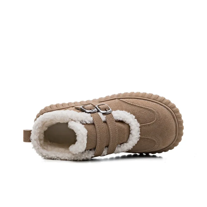 Warrior Wear Resistant Coverage Warm Short Snow Boots Women's Brown-3