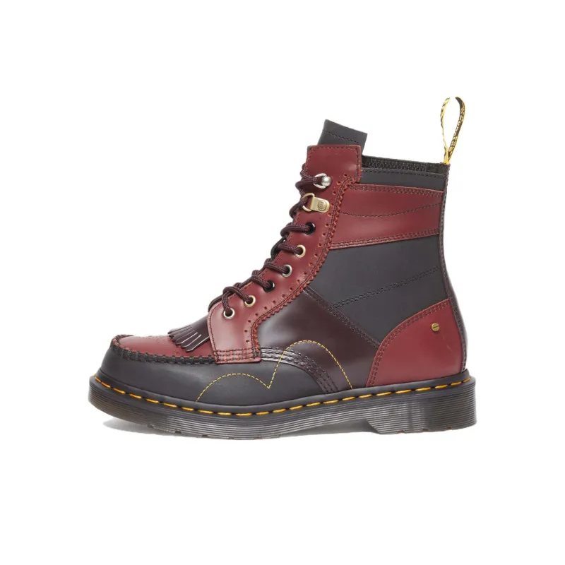Dr.Martens Short Martin Boot Unisex Black Red-0