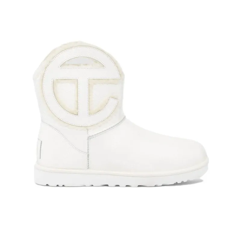 UGG X Telfar Logo Mini Crinkle White-1