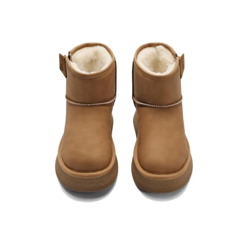 BELLE Warm Wear-Resistant Height Increasing Slip-Resistant 12cm Snow Boots Women's-13