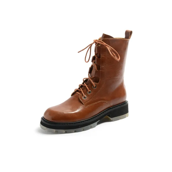 STEVE MADDEN Martin Boots Women's Black/Brown-5