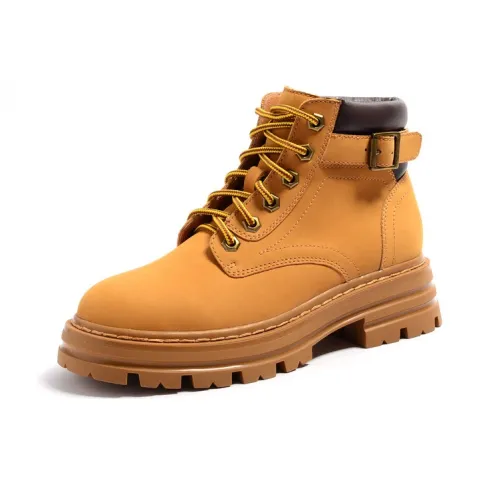 STEVE MADDEN Martin Boots Women's Gray/Yellow