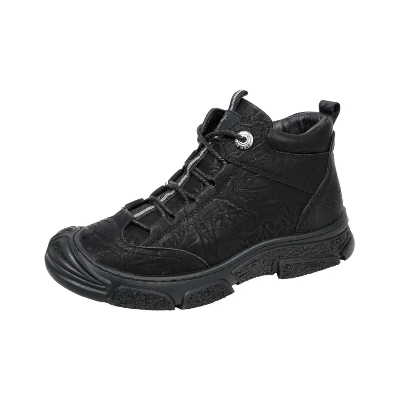 Wit Ankle Boots Men Black-1