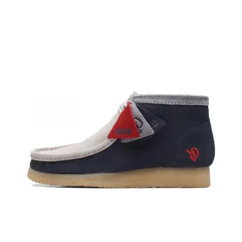Clarks Originals Wallabee Boot Vcy Navy Grey