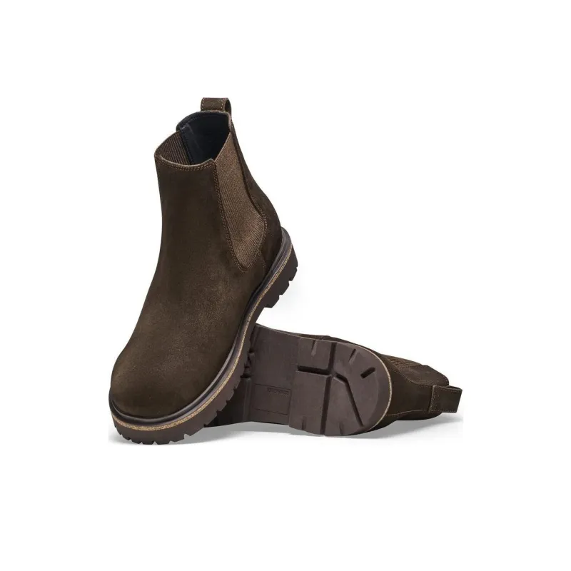Birkenstock Highwood Series Short Chelsea Boots Men's Mocha Narrow Fit-5