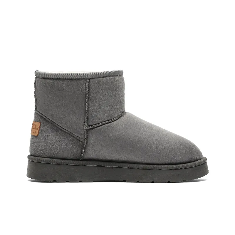 Warrior Warm And Wear Resistant Short Snow Boots Men's Dark Gray-1