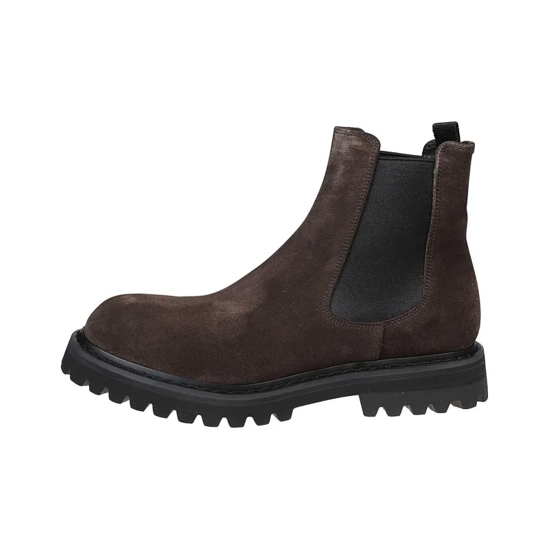 PREMIATA Short Chelsea Boots Men's Dark Brown-0