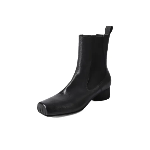 XIAOAJUE Short Chelsea Boots 4.5cm Women's