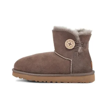 UGG Mini Bailey Button Ii 2.0 Snow Boots Brown Women's