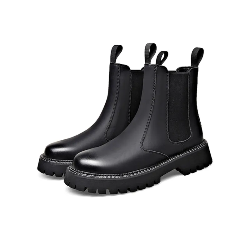 GZZ Chelsea Boots Men Yellow/Black-8