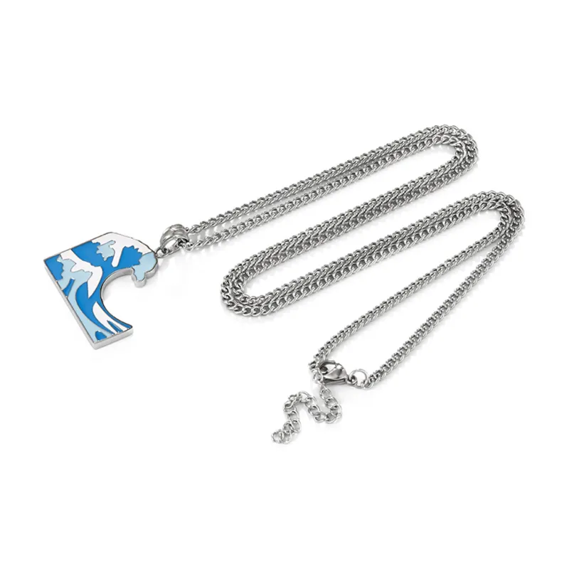 V.WI Titanium Steel Necklaces Unisex-1