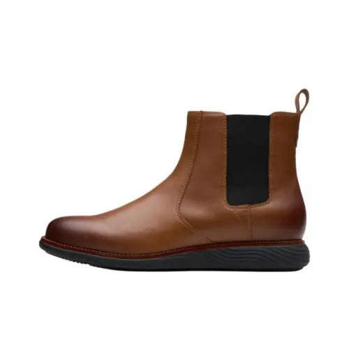 Clarks Short Chelsea Boots 2.5cm Men's Brown