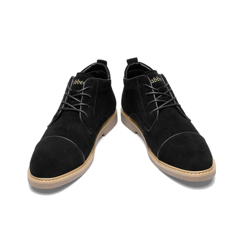 Cabbeen Minimalist Style Fashion Versatile Niche Ankle Boots Men's Black Romantic Confessions-2