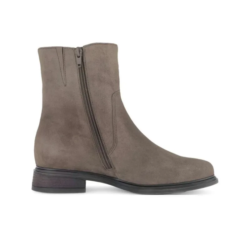 Gabor Comfort Ankle Boots 4cm Women's Gray Brown-1