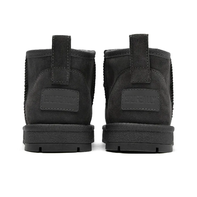 HLA Snow Boots Men Gray/Earth Yellow-3