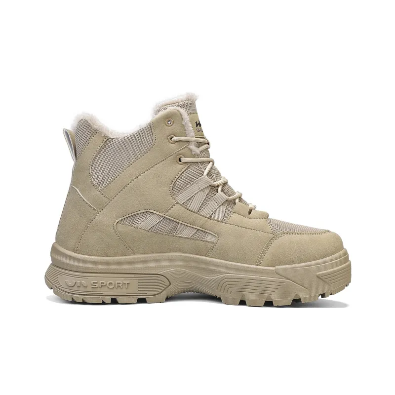 Binary Short Martin Boot 5.5CM Men's Khaki-1