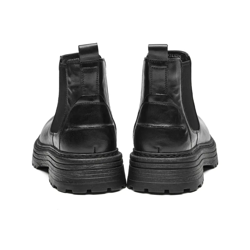 C°BANNER Short Chelsea Boots Men's Black-4