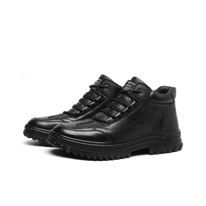 TRUMPPIPE Ankle Boots 2.5cm Men's Black-4