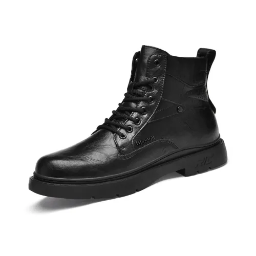 Wen Nai Short Martin Boot Men's Black