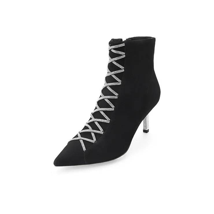 D FUSE SCANDINAVIA Ankle Boots High Heels 5 8cm Women's-1