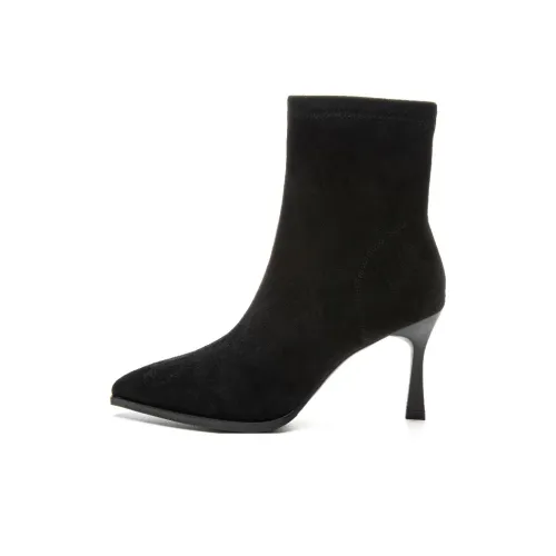 DUSTO Ankle Boots 8cm Women's Black