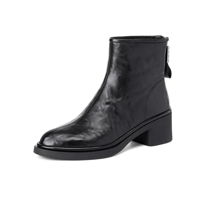 ELLE Ankle Boots Women's Black/Coffee-14
