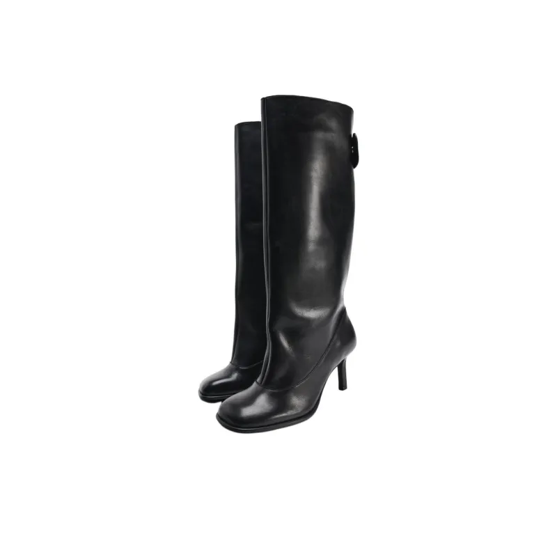 ZARA Knee-high Boots Women's Black-2