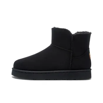 Warrior Thermal Height Increasing Abrasion Resistant Slip Resistant Crew Snow Boots Men's Black
