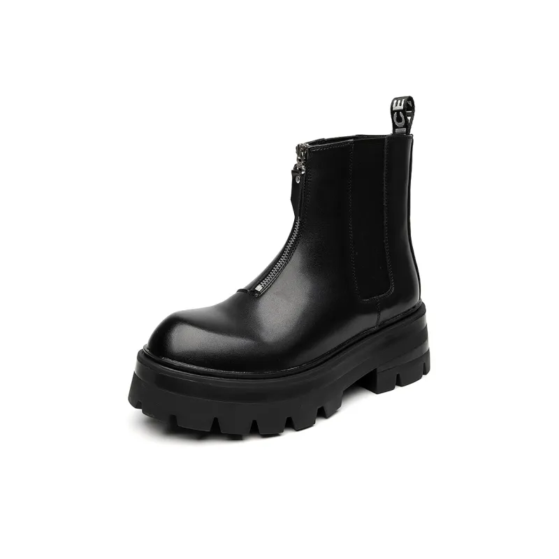 SHUPATE Short Chelsea Boots Men's Black-1