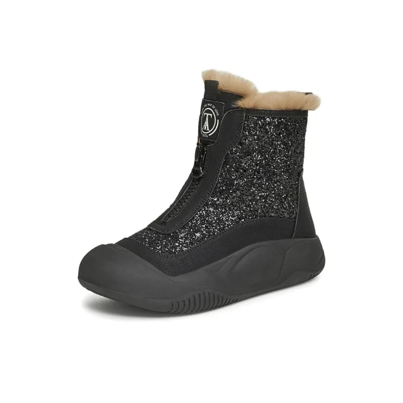 TATA Ankle Boots Women's Silver/Apricot, Silver/Purple, Black-9