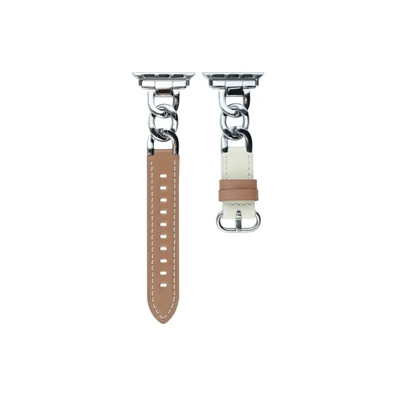 CHRROTA Watch Band Apple Compatibility Leather-4