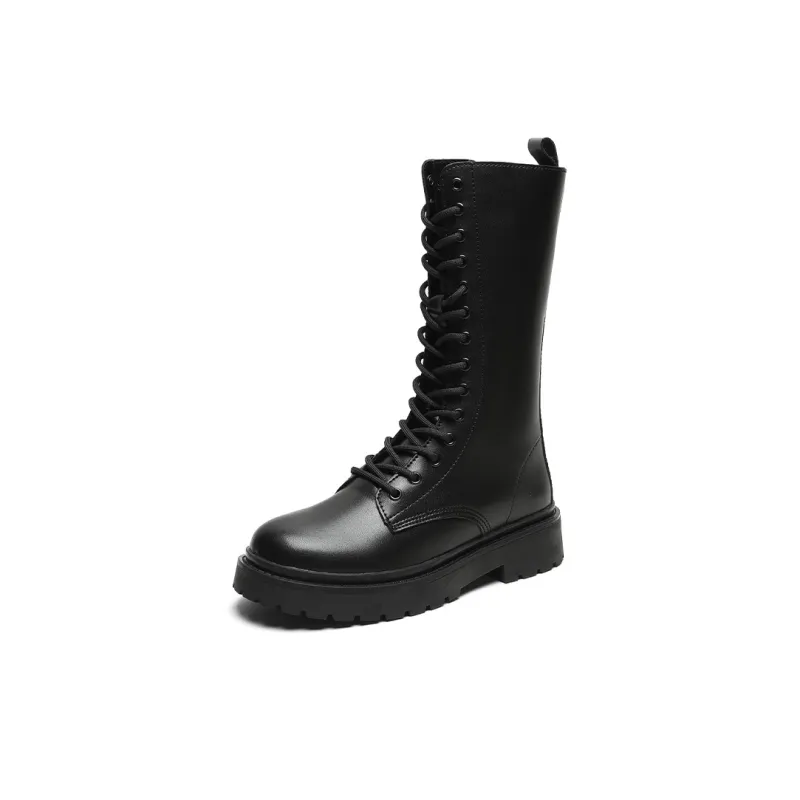Mulinsen Knee-high Boots 3.5cm Women's-2
