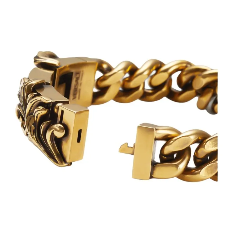 VERSACE Barocco Leaf Chain Bracelet-1