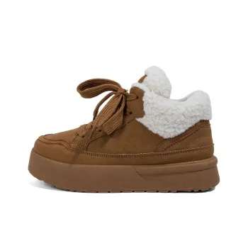 MINGKUANG Snow Boots Women's Brown