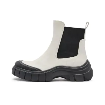 Staccato Black And White Piano Keys Short Chelsea Boots 5cm Women's