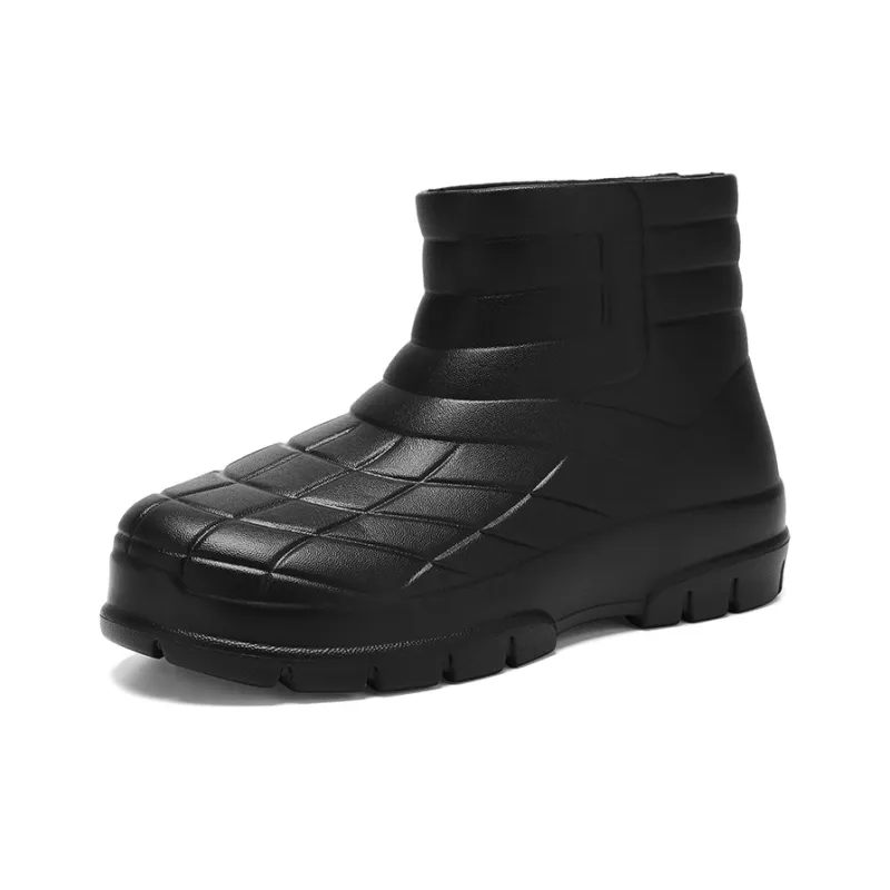 CariteSport Water-Resistant Wear-Resistant Cushioning Height Increasing Slip-Resistant Rain Boots Unisex-1