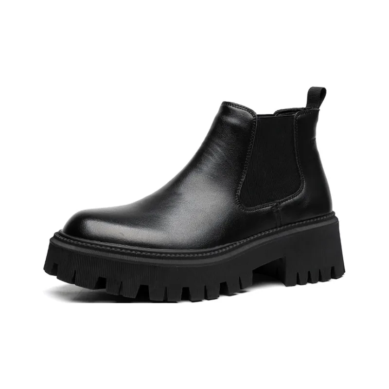 GZZ Chelsea Boots Men Black-1