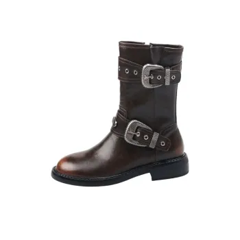 Echo&yolo Ankle Boots Women's Black/Brown