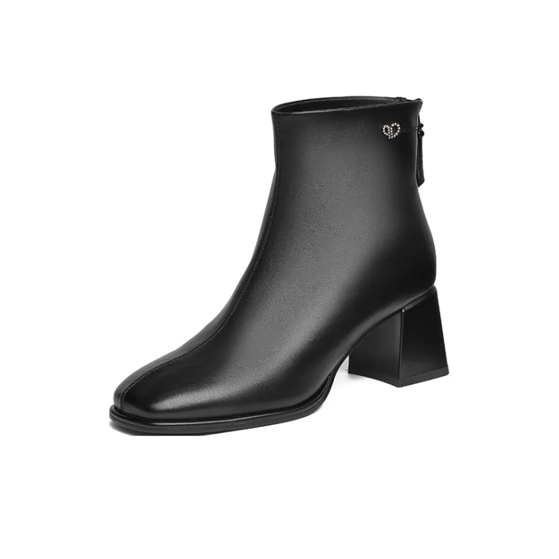 JOSINY Ankle Boots Women's Black/Ecru-1