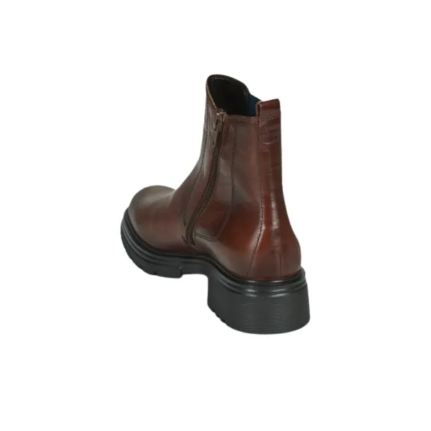 Gabor Short Chelsea Boots 4cm Women's Brown-3