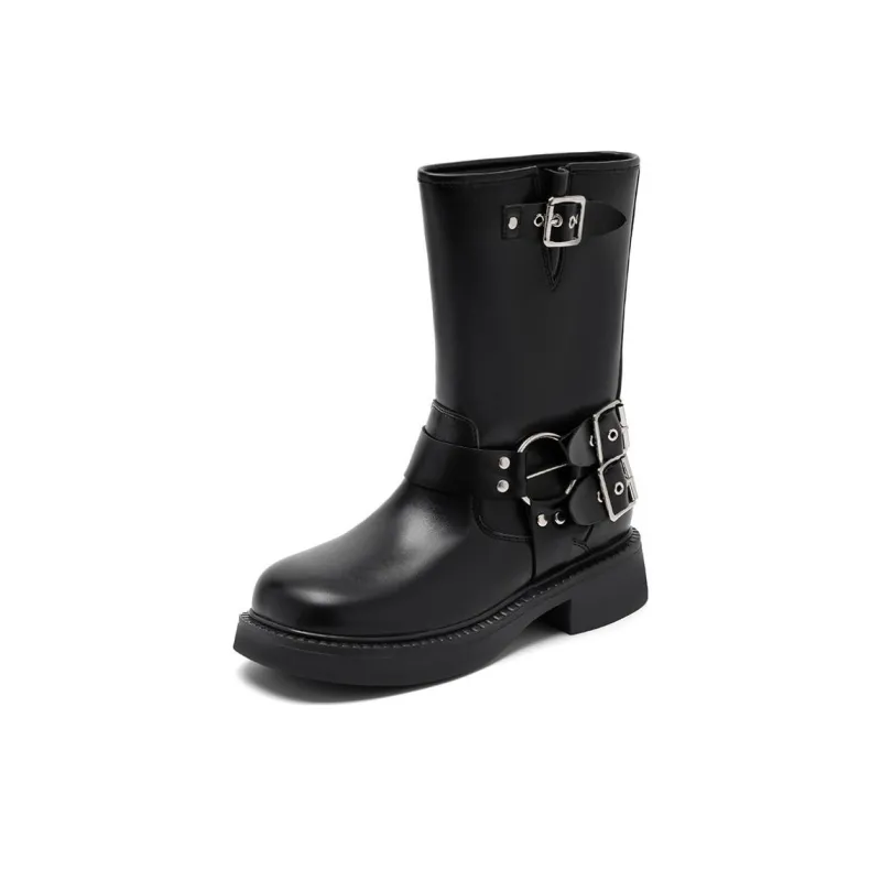 AGSDON Ankle Boots 4cm Women's Brown-6