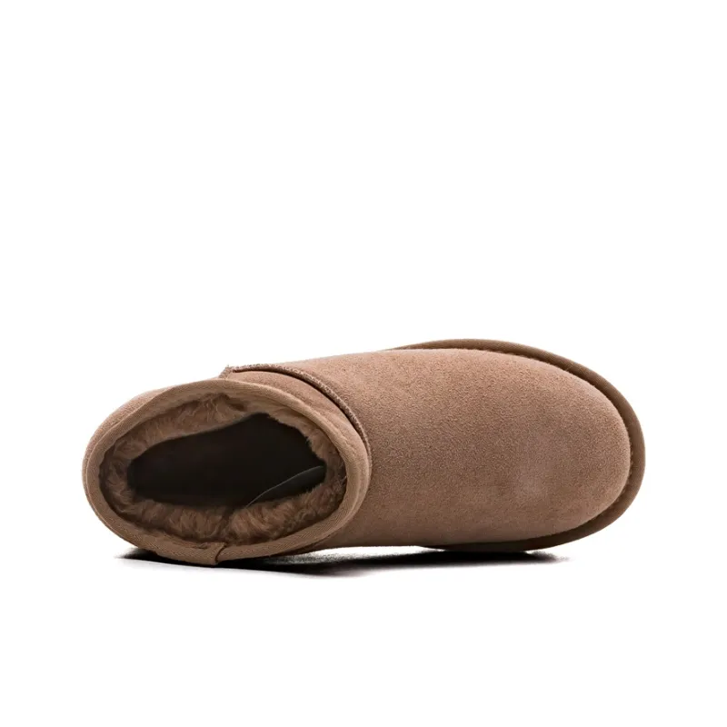 Warrior Warm Short Snow Boots Unisex Umber-2