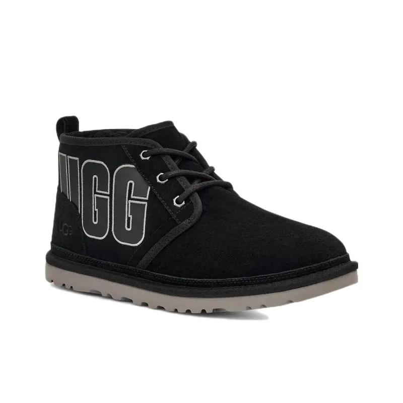 UGG Neumel Graphic Boot Black Grey Suede-1