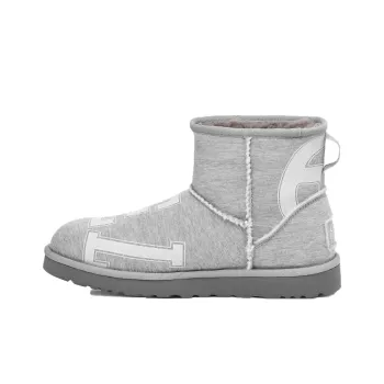 UGG Telfar X UGG Fleece Mini Cozy Snow Boots Unisex Gray