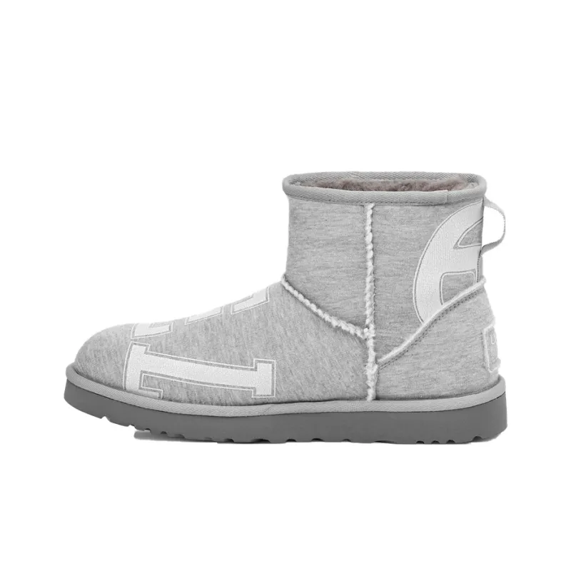 UGG Telfar X UGG Fleece Mini Cozy Snow Boots Unisex Gray-0