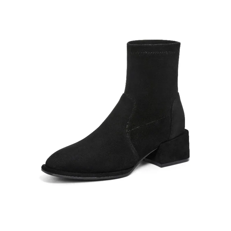 ELLE Ankle Boots 4.5cm Women's Black-0