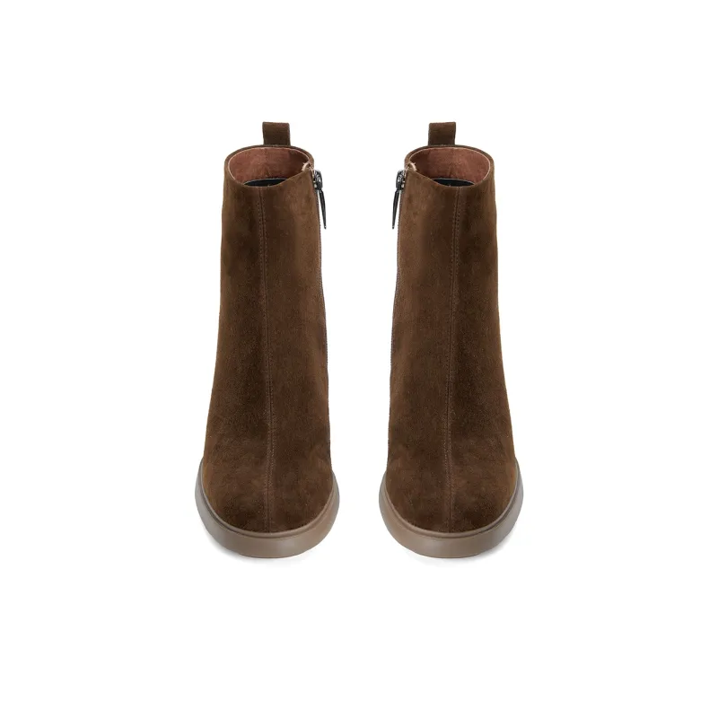 PT'SON Ankle Boots Women's Black, Dark Brown-22