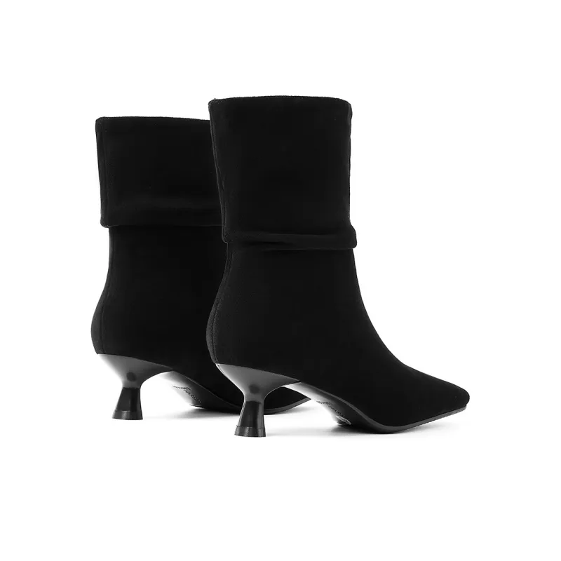 HARSON Ankle Boots Women's Black/Chocolate-7