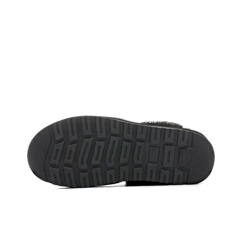 Warrior Wear Resistant Slip Resistant Ankle Length Snow Boots Unisex Black-4